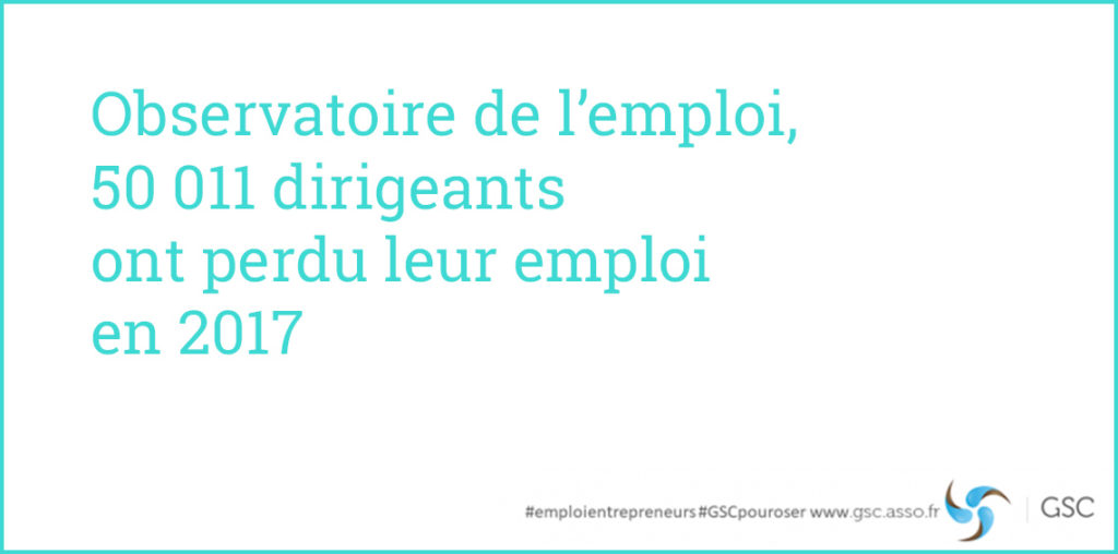 Observatoire de l'emploi des entrepreneurs : 50 011 dirigeants ont perdu leur emploi en 2017